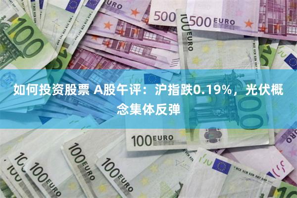 如何投资股票 A股午评：沪指跌0.19%，光伏概念集体反弹