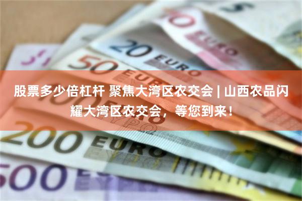股票多少倍杠杆 聚焦大湾区农交会 | 山西农品闪耀大湾区农交会，等您到来！