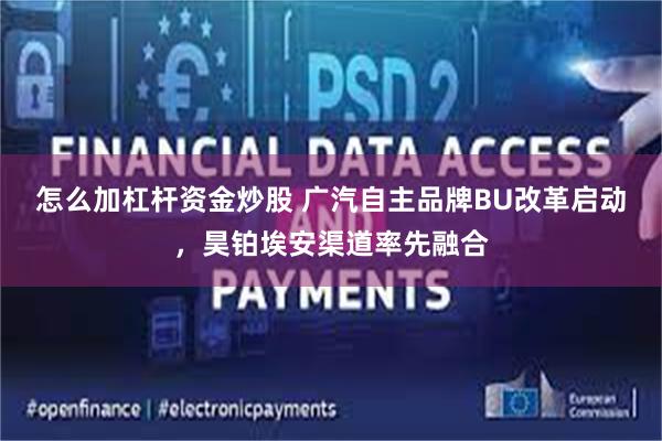 怎么加杠杆资金炒股 广汽自主品牌BU改革启动，昊铂埃安渠道率先融合