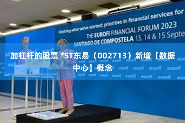 加杠杆的股票 *ST东易（002713）新增【数据中心】概念