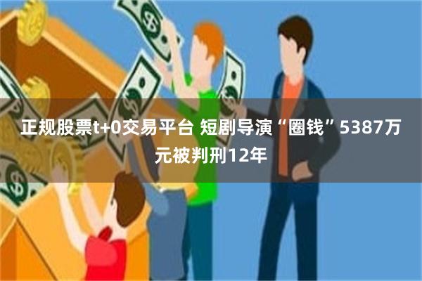 正规股票t+0交易平台 短剧导演“圈钱”5387万元被判刑12年