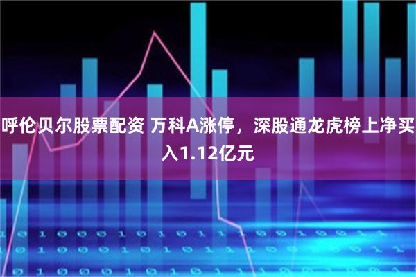 呼伦贝尔股票配资 万科A涨停，深股通龙虎榜上净买入1.12亿元