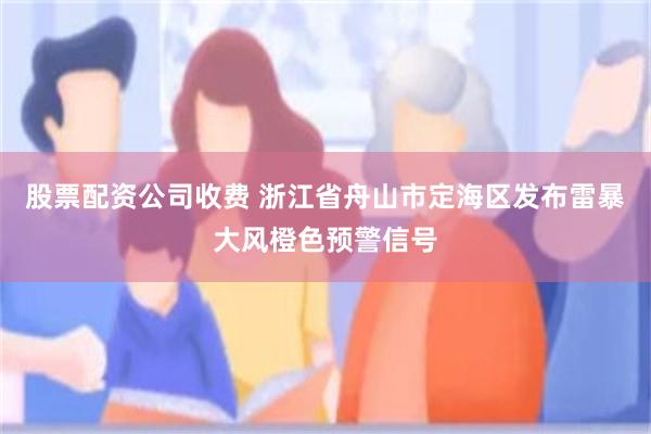 股票配资公司收费 浙江省舟山市定海区发布雷暴大风橙色预警信号