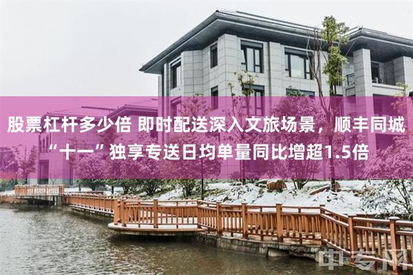 股票杠杆多少倍 即时配送深入文旅场景，顺丰同城“十一”独享专送日均单量同比增超1.5倍